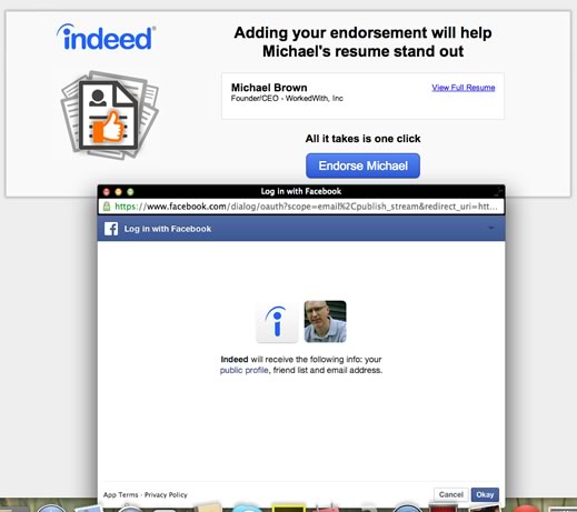 indeed.com endorsements