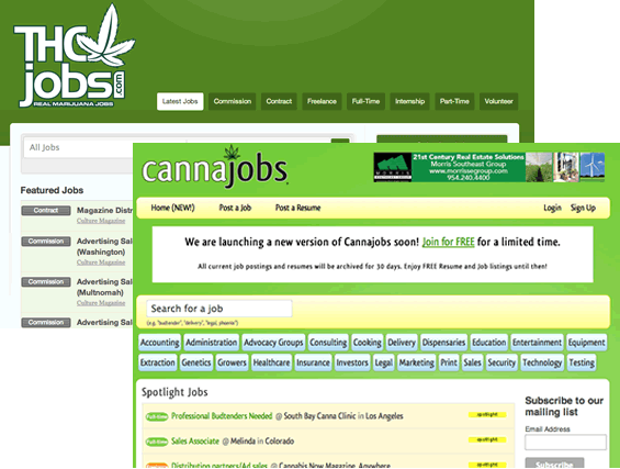 marijuana job boards