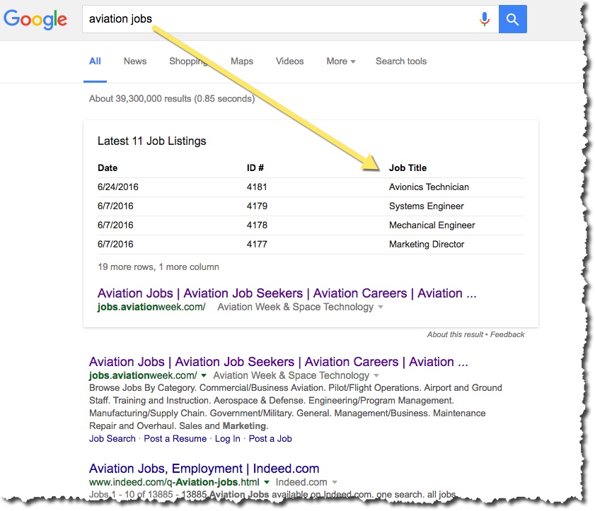 google-snippet-jobs