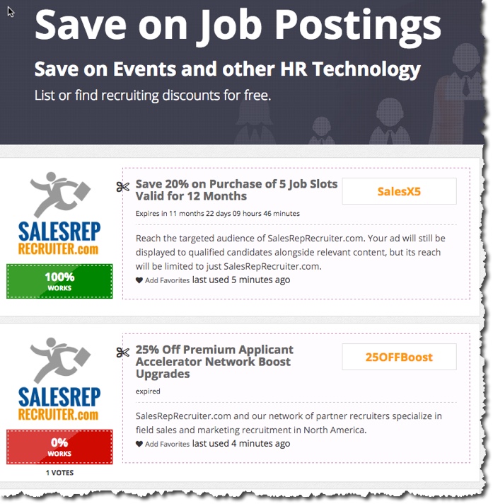 recruiter discounts