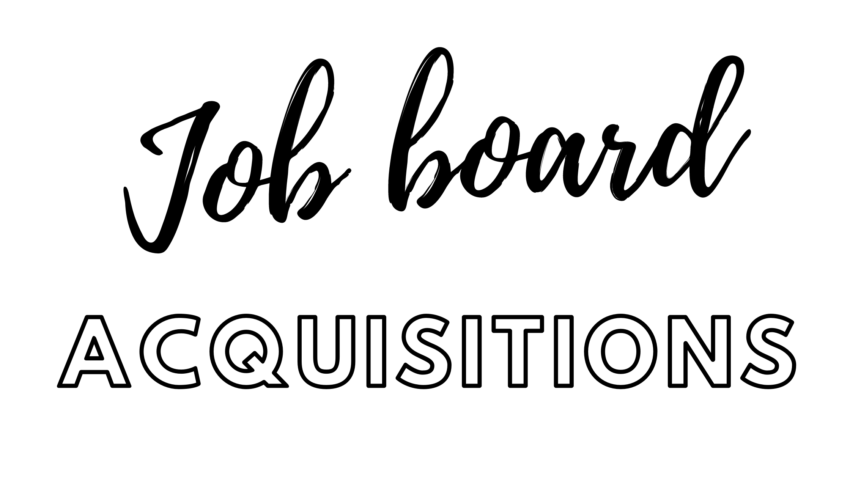 job board acquisitions