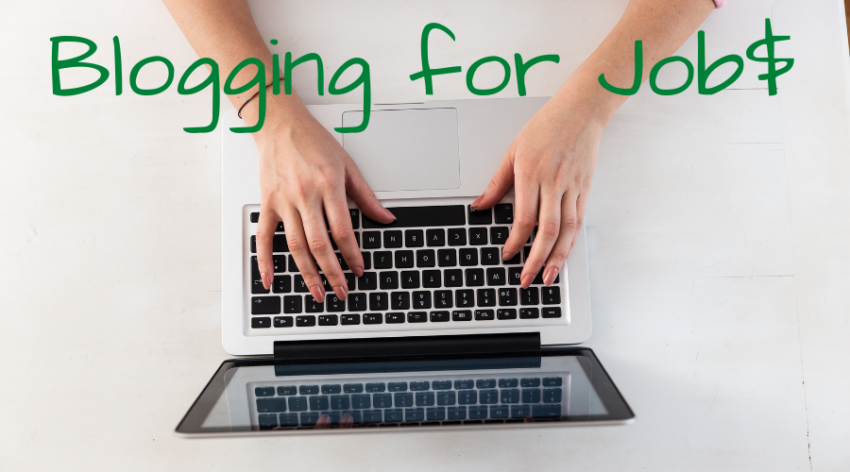 blogging for jobs