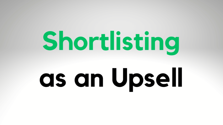 shortlisting upsell for job boards