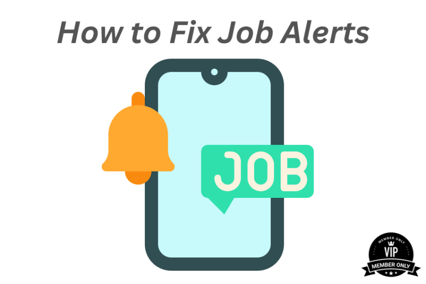 how to fix job alerts